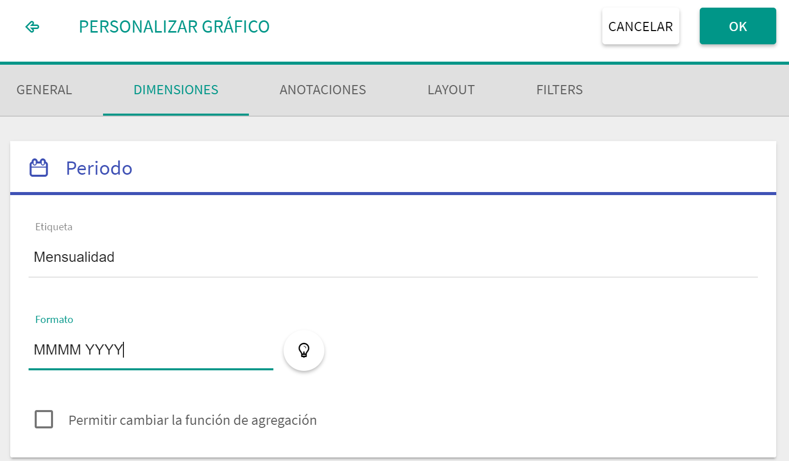 Ejemplo de personalización de un campo de tipo fecha