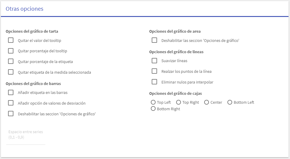 Sección de Opciones de impresión de la configuración General